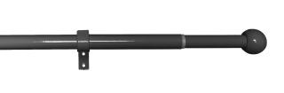 Záclonová souprava roztaž.KOULE 16/19mm, 200-350cm, černý nikl,bez kroužků