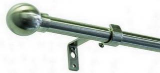 Záclonová souprava roztažitelná KOULE 16/19mm, 120-210cm, ušlechtilá ocel