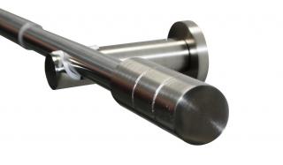 Záclonová souprava roztažitelná KRETA 19/16mm 190-340cm ušl.ocel