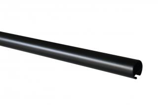 Záclonová tyč s drážkou Chicago 20/240cm, černá matná
