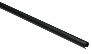 Záclonová tyč s drážkou Memphis 16/120cm, černá matná