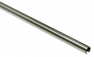 Záclonová tyč s drážkou Memphis 16/240cm, ušlechtilá ocel