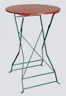 Zahradní stůl stoják Atlas jasan kulatý 80cm skládací