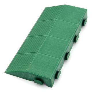 Zelený plastový nájezd  samec  pro terasovou dlažbu Linea Combi - 40 x 20,5 x 4,8 cm