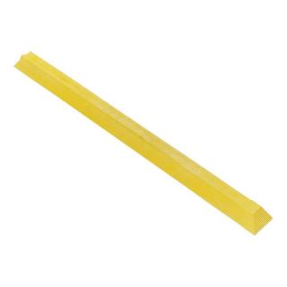 Žlutá gumová náběhová hrana  samice  (100% nitrilová pryž) pro rohože Fatigue - 100 x 7,5 cm