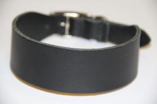 OBOJEK kožený - COLLAR leather whippet (černý)