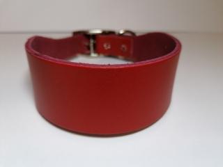 OBOJEK kožený - COLLAR leather whippet (červený)