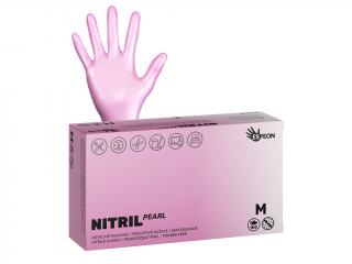 Espeon rukavice Nitril nepudrované růžové 70021 Velikost: M