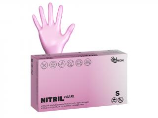 Espeon rukavice Nitril nepudrované růžové 70021 Velikost: S