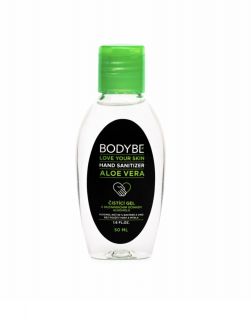 CZ Prémiový dezinfekční gel BODYBE HAND SANITIZER ALOE VERA  50ml  + Voucher na prodlouženou záruku 36 měsíců a garanci výměny zboží v případě poruchy