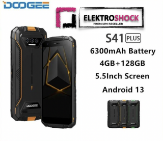 Doogee S41 PLUS  + Voucher na prodlouženou záruku 36 měsíců a garanci výměny zboží v případě poruchy Barva: Černá