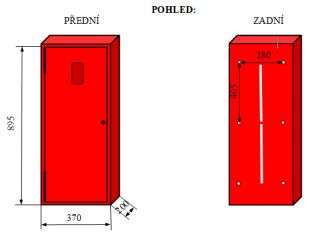 Skřínka na hasicí přístroj 5kg