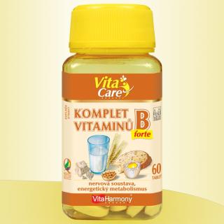 VitaHarmony Komplet vitaminů B Forte 60 tablet
