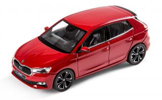 Abrex Moderní Plastové Autíčko Škoda Fabia III - Zelená 1:72
