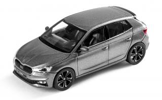 Abrex Moderní Plastové Autíčko Škoda Fabia III - Zelená 1:72