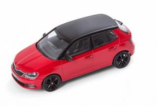 Abrex Moderní Plastové Autíčko Škoda Fabia III - Zelená 1:72