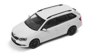 Abrex Moderní Plastové Autíčko Škoda Fabia III - Zelená 1:72