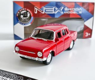 Abrex Škoda 1201 (1956) - Taxi - Červená Oranžová 1:43