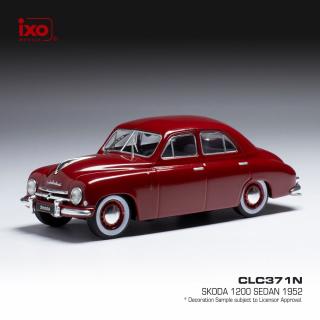 Abrex Škoda 1201 (1956) - Taxi - Červená Oranžová 1:43