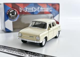 Abrex Škoda 1201 (1956) - Taxi - Červená Oranžová 1:43