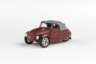 Abrex Velorex 16/350 (1966) - Hnědá/Šedá Střední/Černá 1:43