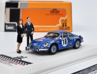 Alpine Renault 1800S #18 Rallye Monte Carlo 1975 s figurkami IXO 1:43 (J-C.Andruet/M.Petit)