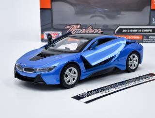 BMW i8 (2018) metallic blue Motormax 1:24