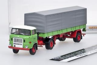 Brekina IFA W 50 PP-SZ - Modrá/Červená Brekina 1:87