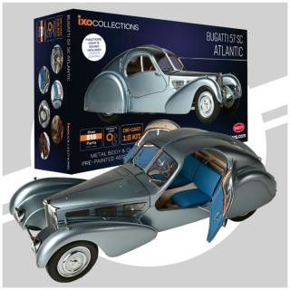 BUGATTI ATLANTIC 57SC - STAVEBNICE - IXO 1:8 (STAVEBNICE MĚŘÍTKO 1:8 !!! Naskladňujeme další kusy - odesíláme duben 2025!)