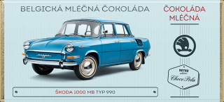 Choco Pola Škoda 1000 MB, typ 990 - mléčná čokoláda 100 g