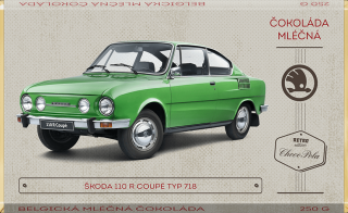 Choco Pola Škoda 110 R Coupé, typ 718 - mléčná čokoláda 250 g