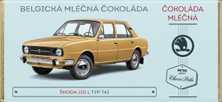 Choco Pola Škoda 120 L, typ 742 - mléčná čokoláda 100 g