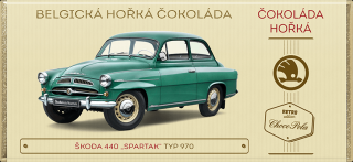 Choco Pola Škoda 440 Spartak, typ 970 - hořká čokoláda 100 g