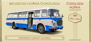 Choco Pola Škoda 706 RTO CAR - hořká čokoláda 100 g