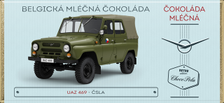 Choco Pola Škoda Favorit 136 L, typ 781, Zelená - mléčná čokoláda 100 g