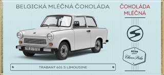 Choco Pola Škoda Favorit 136 L, typ 781, Zelená - mléčná čokoláda 100 g