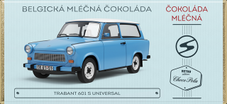 Choco Pola Škoda Favorit 136 L, typ 781, Zelená - mléčná čokoláda 100 g