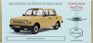 Choco Pola Škoda Favorit 136 L, typ 781, Zelená - mléčná čokoláda 100 g