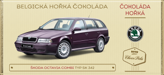 Choco Pola Škoda Octavia Combi, typ Sk 342 - hořká čokoláda 100 g