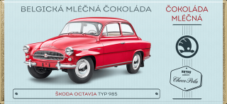 Choco Pola Škoda Octavia, typ 985, Červená - mléčná čokoláda 100 g