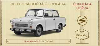 Choco Pola Škoda Octavia WRC - hořká čokoláda 100 g