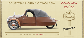 Choco Pola Velorex 16/350 Hadrák - hořká čokoláda 100 g