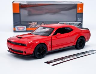 Dodge Challenger SRT Hellcat Wide-Body (2018) red Motormax 1:24