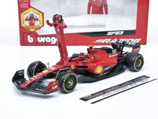 Ferrari SF-23 no.55 Scuderia Formule 1 C.Sainz Jr. 2023 - Bburago 1:24 (s figurkou jezdce)