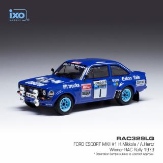 FORD ESCORT MK II RS #1 Winner RAC Rally 1979 H.Mikkola / A.Hertz IXO 1:43