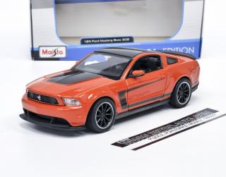 Ford Mustang Boss 302 tmavě oranžová - Maisto 1:24