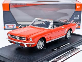 Ford Mustang Cabriolet (1964) Orange Motormax 1:18