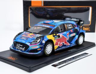 FORD PUMA Rally1 #7 P-L.Loubet/N.Gilsoul Rally Sweden 2023 IXO 1:18
