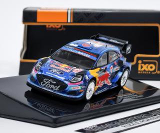 Ford Puma Rally1 No.7 Rallye Monte Carlo 2023 P.-L. Loubet/N.Gilsoul IXO 1:43