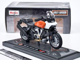 Harley Davidson Pan America 1250 white/orange MAISTO 1:18